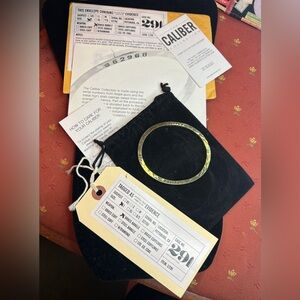 THE CALIBER COLLECTION Brass Bangle Bracelet San Francisco NWT Large